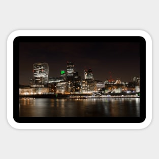 London Night Skyline Sticker